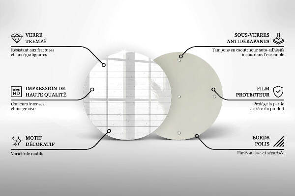 Posavaso de vidrio para velas funerarias Tableros de luz modernos