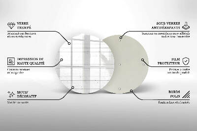 Posavaso de vidrio para velas funerarias Tableros de luz modernos