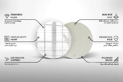 Posavaso de vidrio para velas funerarias Tableros de luz modernos