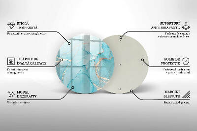 Posavaso de vidrio para velas Piedra abstracta