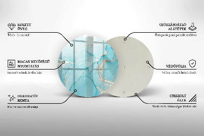 Posavaso de vidrio para velas Piedra abstracta