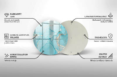 Posavaso de vidrio para velas Piedra abstracta