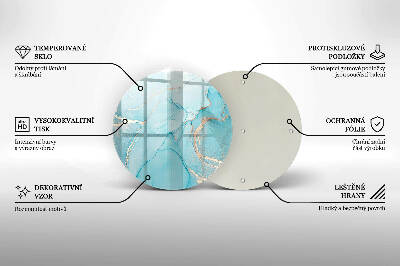 Posavaso de vidrio para velas Piedra abstracta