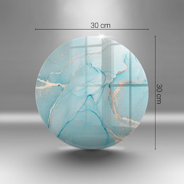 Posavaso de vidrio para velas Piedra abstracta