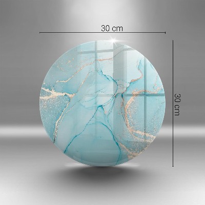 Posavaso de vidrio para velas Piedra abstracta