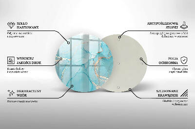 Posavaso de vidrio para velas Piedra abstracta