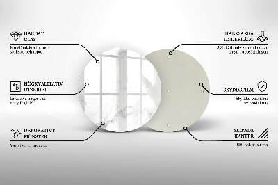 Posavaso de vidrio para velas funerarias Mármol moderno