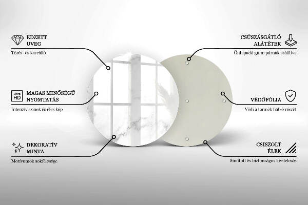 Posavaso de vidrio para velas funerarias Mármol moderno