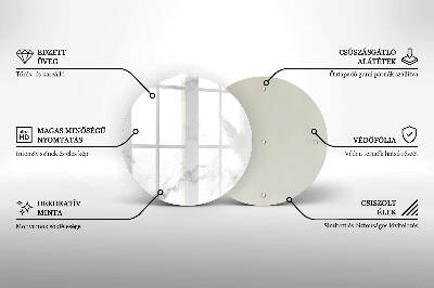 Posavaso de vidrio para velas funerarias Mármol moderno