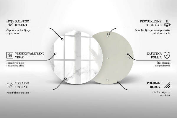 Posavaso de vidrio para velas funerarias Mármol moderno