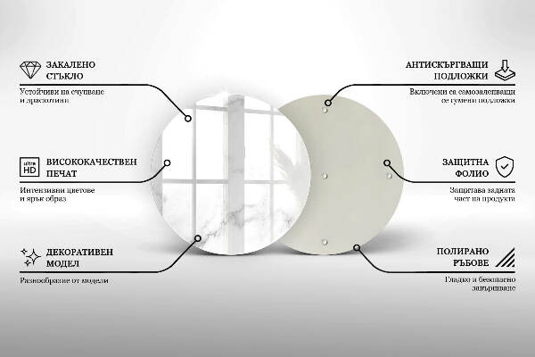 Posavaso de vidrio para velas funerarias Mármol moderno