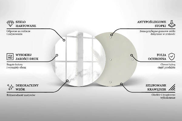 Posavaso de vidrio para velas funerarias Mármol moderno
