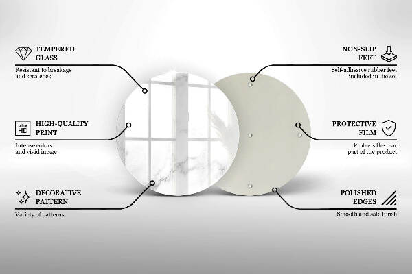 Posavaso de vidrio para velas funerarias Mármol moderno