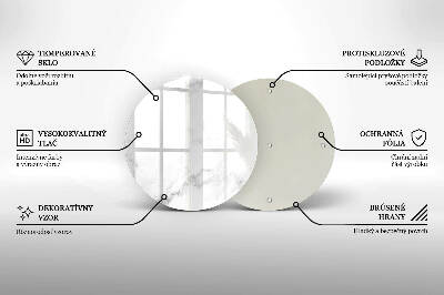 Posavaso de vidrio para velas funerarias Mármol moderno
