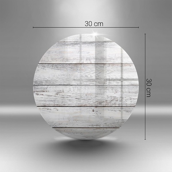 Posavaso de vidrio para velas Tablas de madera clara