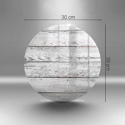 Posavaso de vidrio para velas Tablas de madera clara