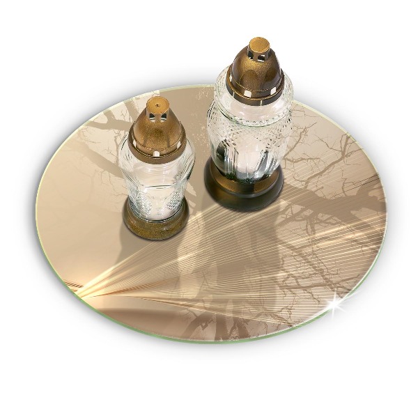 Posavaso de vidrio para velas Abstracción moderna