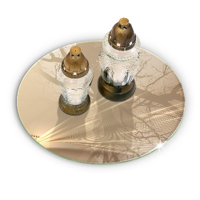 Posavaso de vidrio para velas Abstracción moderna