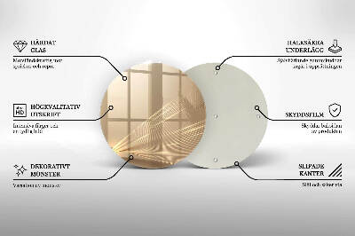 Posavaso de vidrio para velas Abstracción moderna