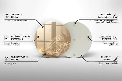Posavaso de vidrio para velas Abstracción moderna