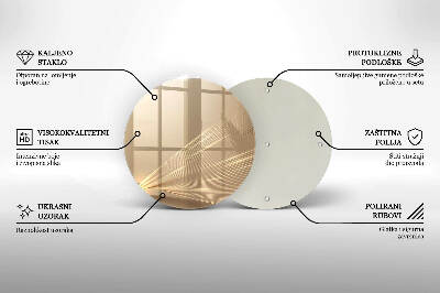 Posavaso de vidrio para velas Abstracción moderna