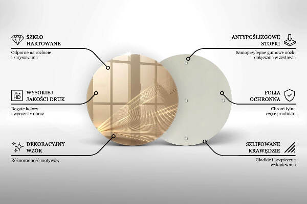 Posavaso de vidrio para velas Abstracción moderna