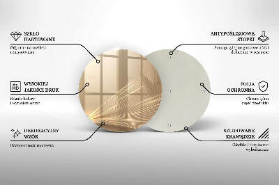 Posavaso de vidrio para velas Abstracción moderna