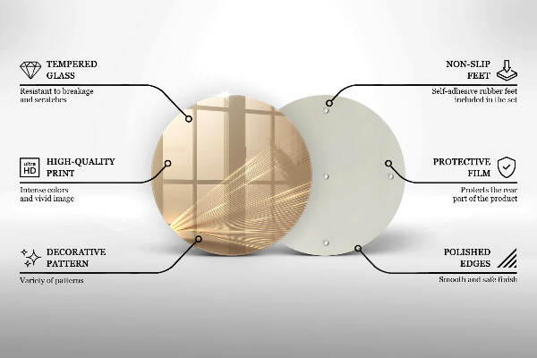 Posavaso de vidrio para velas Abstracción moderna