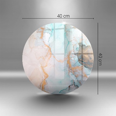 Posavaso de vidrio para velas funerarias Mármol abstracto