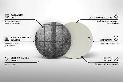 Posavaso de vidrio para velas funerarias Textura de piedra