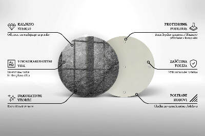Posavaso de vidrio para velas funerarias Textura de piedra