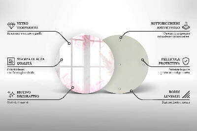 Posavaso de vidrio para velas funerarias Fondo de rosas delicadas
