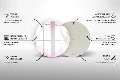 Posavaso de vidrio para velas funerarias Fondo de rosas delicadas