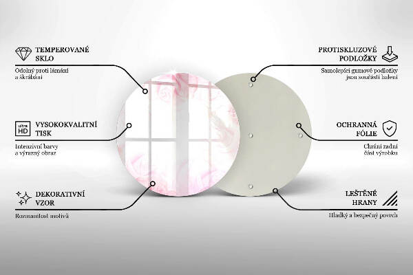 Posavaso de vidrio para velas funerarias Fondo de rosas delicadas