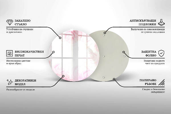 Posavaso de vidrio para velas funerarias Fondo de rosas delicadas