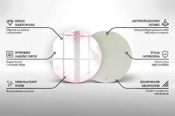 Posavaso de vidrio para velas funerarias Fondo de rosas delicadas