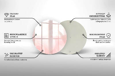 Posavaso de vidrio para velas Fondo de rosas pastel