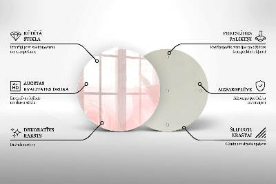 Posavaso de vidrio para velas Fondo de rosas pastel