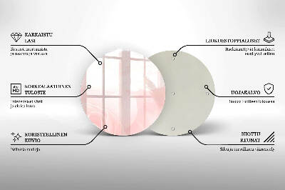 Posavaso de vidrio para velas Fondo de rosas pastel