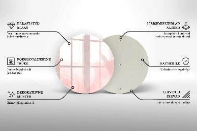 Posavaso de vidrio para velas Fondo de rosas pastel