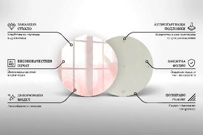 Posavaso de vidrio para velas Fondo de rosas pastel