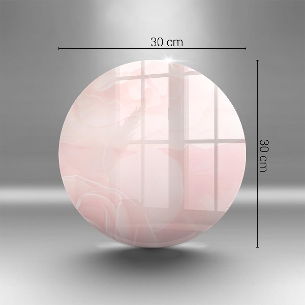 Posavaso de vidrio para velas Fondo de rosas pastel