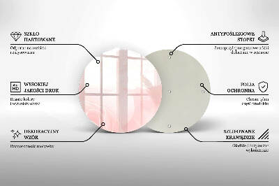 Posavaso de vidrio para velas Fondo de rosas pastel
