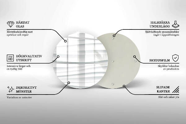 Posavaso de vidrio para velas Estructura moderna