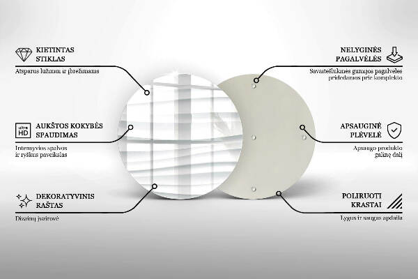 Posavaso de vidrio para velas Estructura moderna