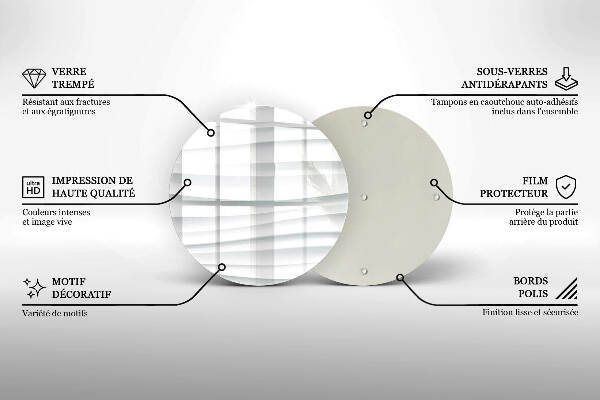 Posavaso de vidrio para velas Estructura moderna