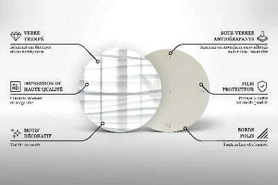 Posavaso de vidrio para velas Estructura moderna