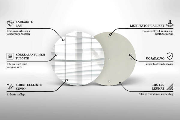 Posavaso de vidrio para velas Estructura moderna