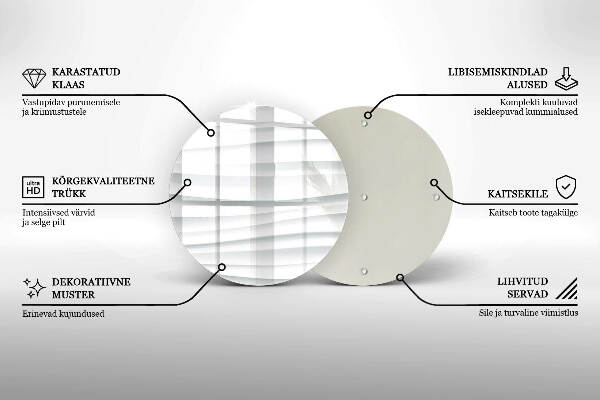 Posavaso de vidrio para velas Estructura moderna