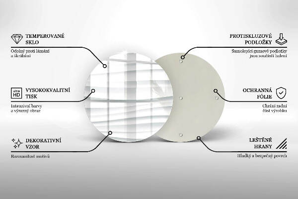 Posavaso de vidrio para velas Estructura moderna